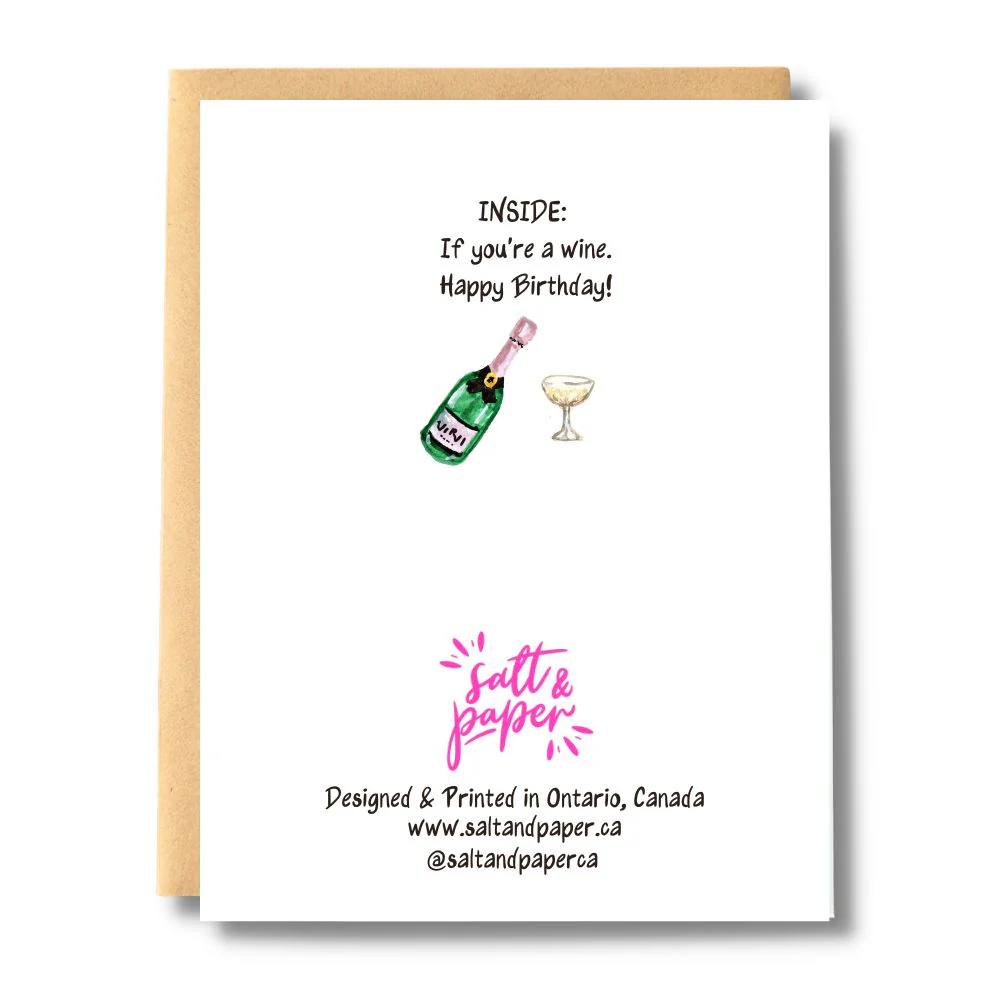 Age Matters Wine Birthday Card | Wholesale Case 6 - Image 3